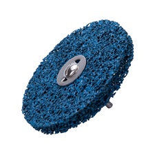 csiszolókorong fúrógéphez ("csapos négertárcsa") 115mm, 15 mm vastagság, 6 mm befogás, nylon és szilícium-karbid