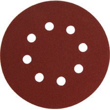 csiszolókorong vászon, lyukas klt. 10db, 125mm, 8 db lyukkal, P240-es, tépőzáras, 407202, 8894201 és 8894202-höz