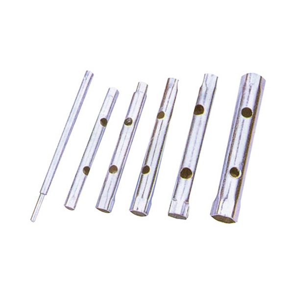 csőkulcs klt., 10db (8 csőkulcs+2 hajtóvas), CrV., 6-22mm