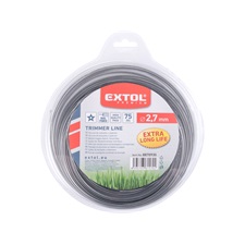 damil szegélynyíró géphez 2,7 mm, csillag keresztmetszetű, fekete közép/dual power, 75m