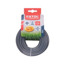 damil szegélynyíró géphez 2,7 mm, kör keresztmetszetű, fekete közép/dual power, 15m