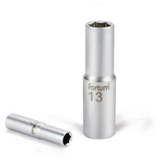 dugófej, hosszított, 1/2",  61CrV5, mattkróm, 77mm hosszú; 21mm