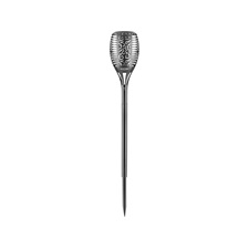 éjszakai, kerti LED lámpa, lángoló fáklya hatás, 1W; 35 Lm, napelem+szenzor, Ni-Mh akku, 800mAh, kerti, leszúrható, 79cm