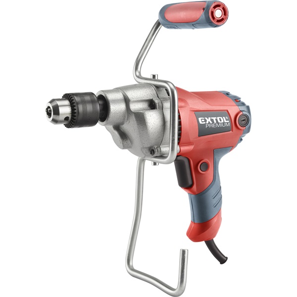 elektromos festék- és habarcskeverő gép (mixer) 850W, tokmányos befogás max. 13 mm, lágy indítás, ford=0-500/min,