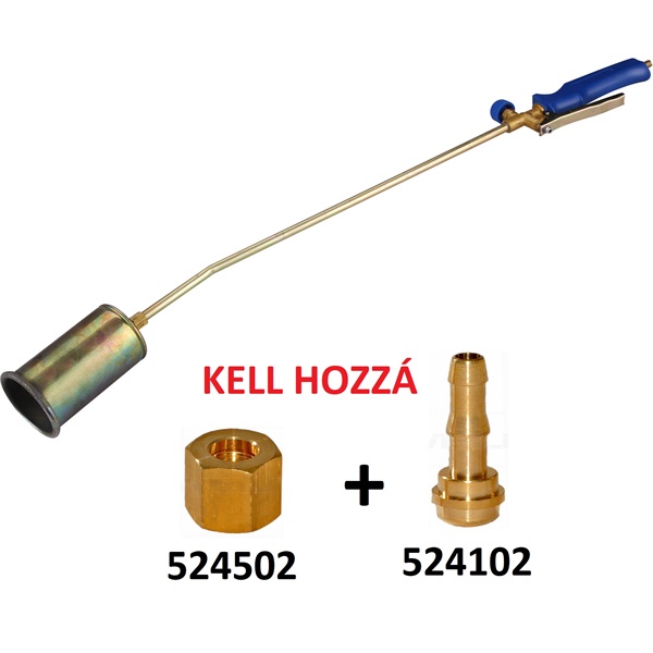 gázégő PB gázhoz, égőfej 60 mm, hossz 760 mm, G3/8", használathoz kell még: 524102, 524502
