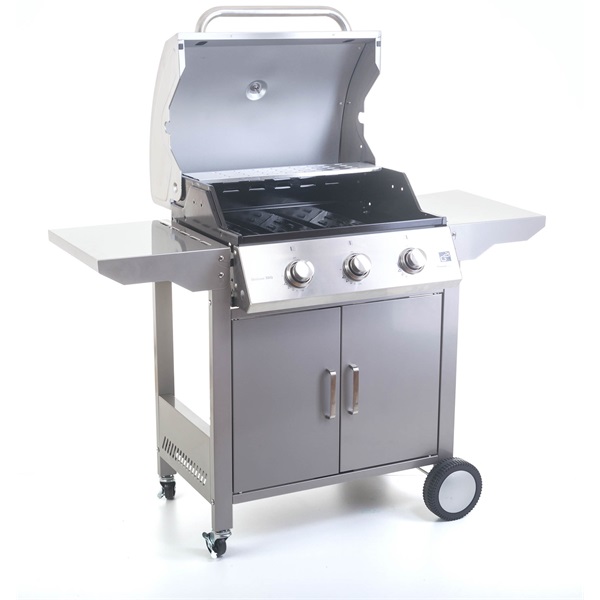 gázgrill, 3 égőfej + ajándék nyomáscsökkentő,  Oklahoma