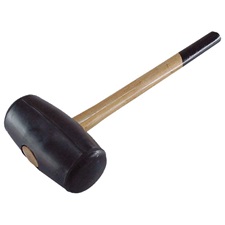 gumikalapács, fa nyéllel; 55mm, 0,45kg