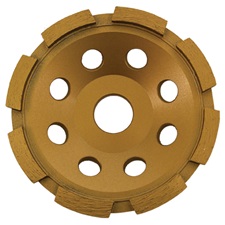 gyémántcsiszoló korong; 115mm×22,2mm, egysoros