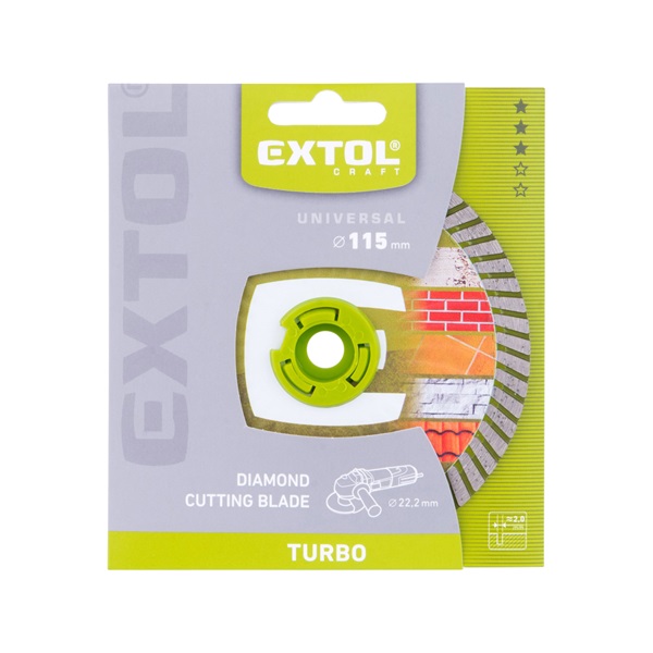 gyémántvágó TURBO; 115×2,0×22,2mm, max.13.200 ford/perc