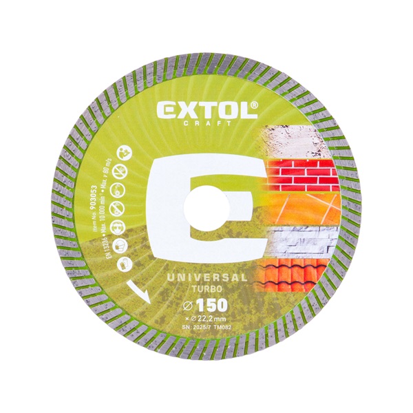 gyémántvágó TURBO; 150×2,4×22,2mm, max.10.000 ford/perc