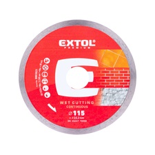 gyémántvágó csempevágáshoz (sima), extra vékony, vizes vágásra; 115×1,1×22,2mm, max.13.200 ford/perc