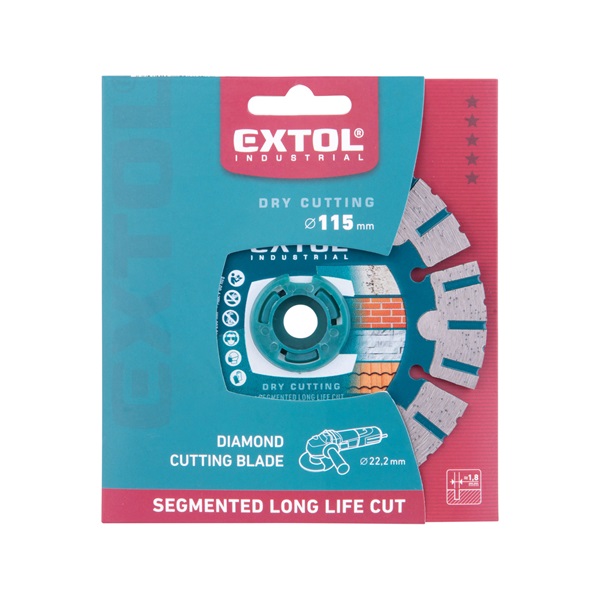 gyémántvágó hosszú élettartam, Long Life Cut; 115mm, száraz és vizes vágáshoz