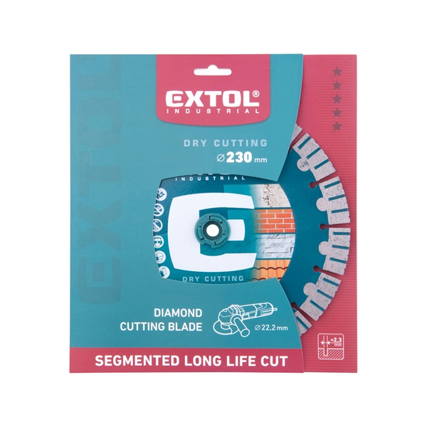 gyémántvágó hosszú élettartam, Long Life Cut; 230mm, száraz és vizes vágáshoz