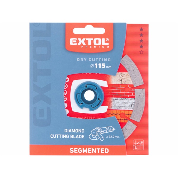 gyémántvágó szegmenses; 115×22,2mm, max.13.000 f/min