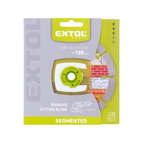 gyémántvágó szegmenses; 125×22,2mm, max.12.200 f/min