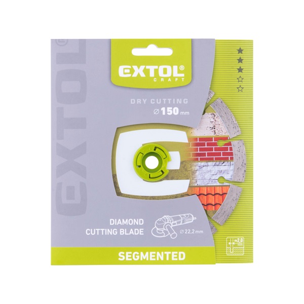 gyémántvágó szegmenses; 150×22,2mm  max.10.000 f/min