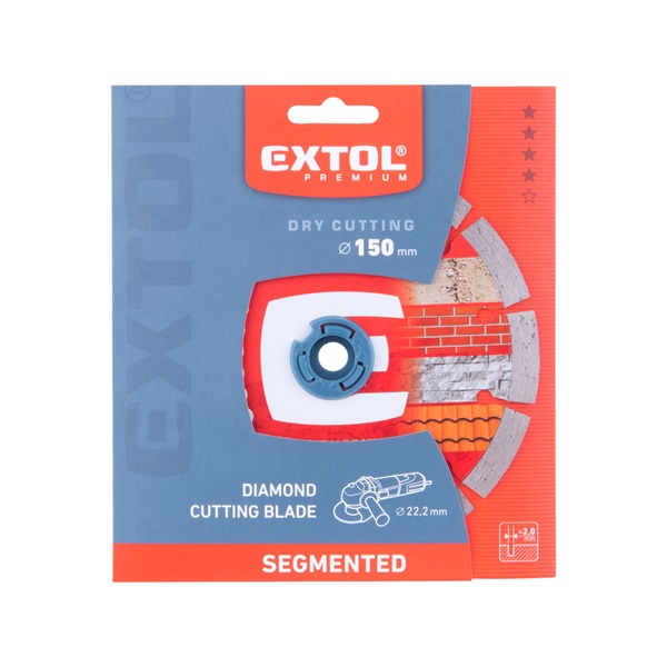 gyémántvágó szegmenses; 150×22,2mm  max.10.000 f/min