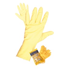 háztartási gumikesztyű STARLING, sárga; latex, XL-es méret