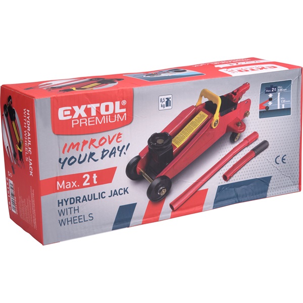 hidraulikus krokodil emelő, max. emelhető tömeg: 2t, emelési magasság: 135-335 mm között (max. 200 mm-t emel), CE TÜV/GS