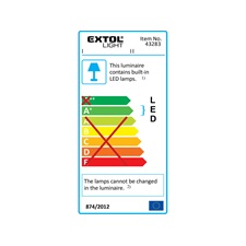 hordozható LED lámpa, 2×30 W, reflektor; 2×2400 Lm, IP65, teleszkópos állvánnyal, 230V/50Hz, 2,9 m kábel