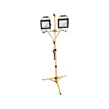 hordozható LED lámpa, 2×30 W, reflektor; 2×2400 Lm, IP65, teleszkópos állvánnyal, 230V/50Hz, 2,9 m kábel