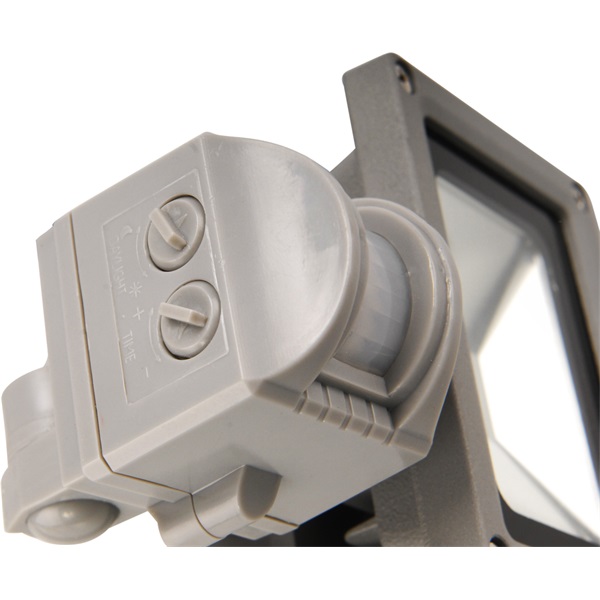 LED lámpa, falra szerelhető reflektor; mozgásérzékelővel, 10W, 650 lm, IP44, 230V/50Hz