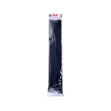 kábelkötegelő 12,0×900mm 50db, fekete nylon; UV-, sav- és lúgálló