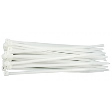 kábelkötegelő 4,8×200mm 100db, fehér nylon