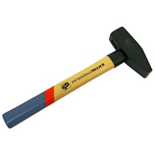 kalapács, kovácsolt acél fej, hickory nyél, DIN 1041/GS; 1500g