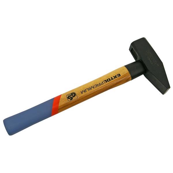 kalapács, kovácsolt acél fej, hickory nyél, DIN 1041/GS; 500g