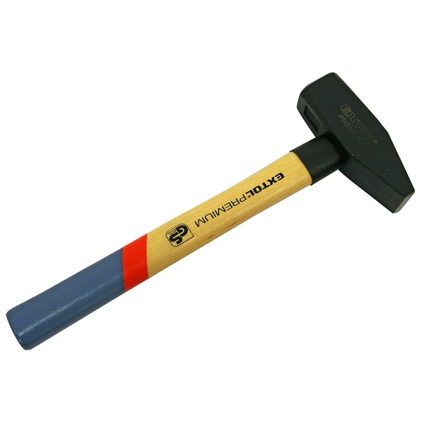 kalapács, kovácsolt acél fej, hickory nyél, DIN 1041/GS; 1500g