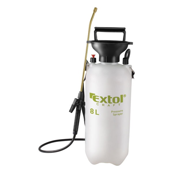 kézi permetező permetszóróval; 8 liter, réz cső