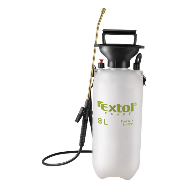 kézi permetező permetszóróval; 8 liter, réz cső
