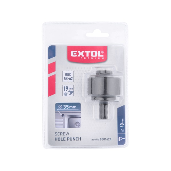 körkivágó csaptelepekhez (csavaros lemezlyukasztó / stancoló); 35 mm