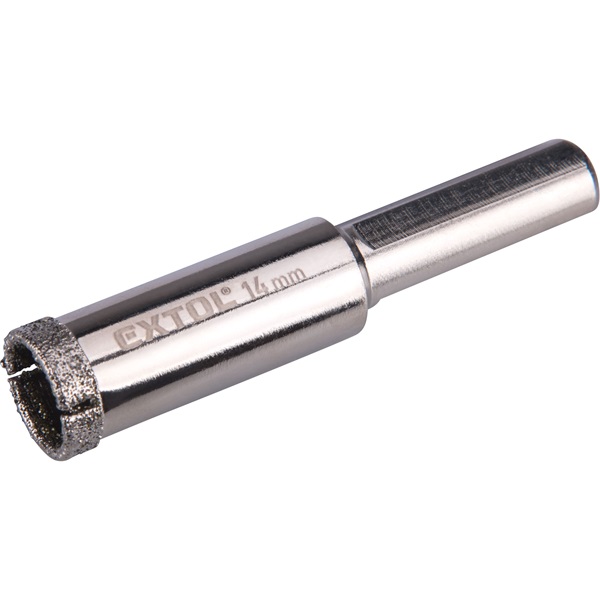 körkivágó üvegre, kerámiára  és csempére, gyémánt vágóél; 14×65mm, fúrógépbe fogható
