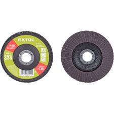 lamellás csiszoló acél, Alu, műa. és fa munkadarabok csiszolására, 125×22mm; P60, kúpos, max.:12.200 ford./perc, EN13743