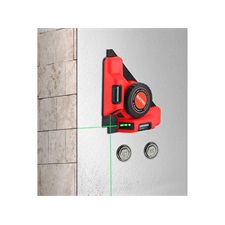 lézeres vízszintező, (csempelézer, derékszöglézer) ZÖLD, 2H (2 horizontális), akkus, vákuumos talppal