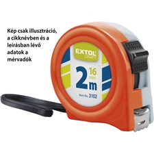 mérőszalag  1 stoppos; 2m×16mm, KIFUTÓ, helyette: 921002