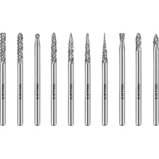 mini keményfém turbómaró (rotormaró) klt. 10 db, átmérő 3mm /szár 3mm, keresztfogazás