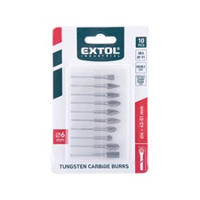 mini keményfém turbómaró (rotormaró) klt. 10 db, átmérő 6×13mm/szár 3mm, keresztfogazás