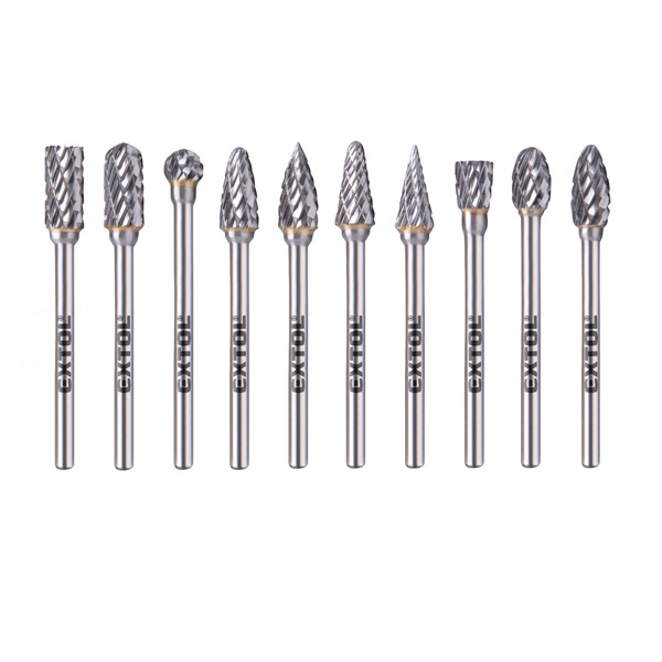 mini keményfém turbómaró (rotormaró) klt. 10 db, átmérő 6×13mm/szár 3mm, keresztfogazás