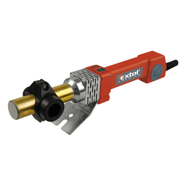 műanyagcső hegesztő gép, 800W, cserélhető fejek:16-20-25-32mm, 0-300°C
