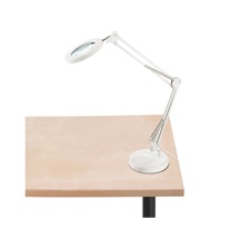 nagyító LED lámpa, asztali, Fehér, 7 W COB, 2400 Lm, 5× nagyítás; mechanikusan állítható rögzítés, USB töltőkábel