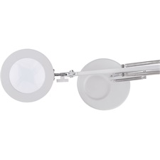 nagyító LED lámpa, asztali, Fehér, 7 W COB, 2400 Lm, 5× nagyítás; mechanikusan állítható rögzítés, USB töltőkábel