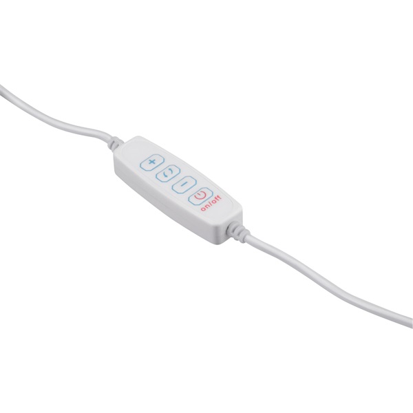 nagyító LED lámpa, asztali, Fehér, 7 W COB, 2400 Lm, 5× nagyítás; mechanikusan állítható rögzítés, USB töltőkábel
