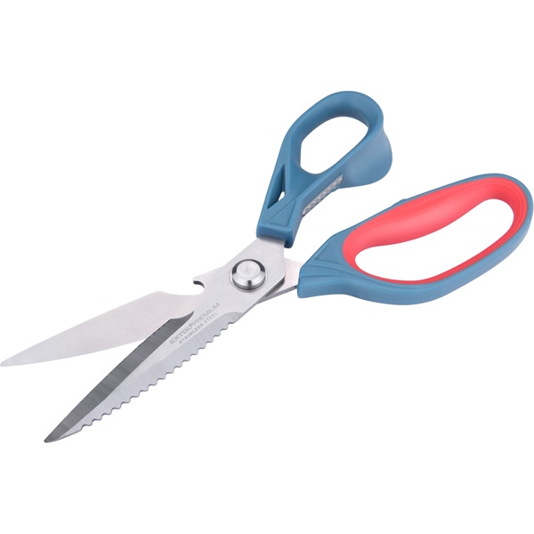 olló, univerzális, 250 mm, rozsdamentes acél, 2 komponensű nyél