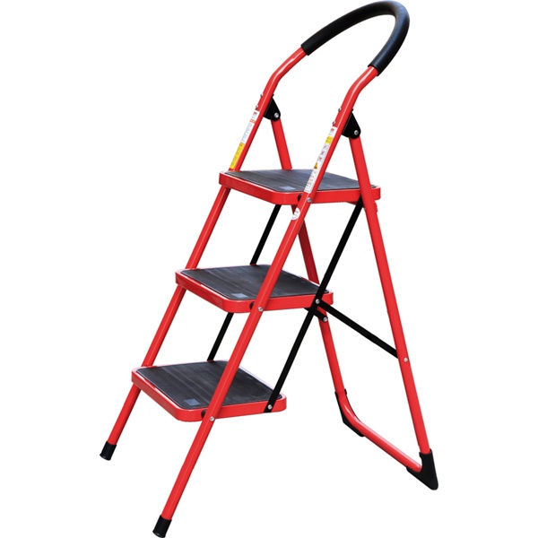 összecsukható létra, 3 lépcsős, max. magasság 68cm, acél (szobalétra)