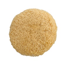 polírkorong, báránybőr (gyapjú), egyrétegű, kevert, T180, 190 mm; tengely: 22 mm + 150 mm tépőzáras