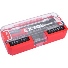 racsnis csavarhúzó klt., 43 db, 1/4" BIT-ekkel, Cr.V. acél