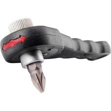 racsnis hajtókar BIT-ekhez, 1/4" hatszög befogás, mágneses, CrV, irányváltó, műanyag szár, 94mm